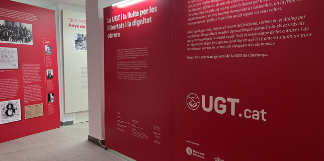 La UGT de Catalunya inaugura l’exposició història permament ‘La UGT i la lluita per les llibertats i la dignitat obrera’